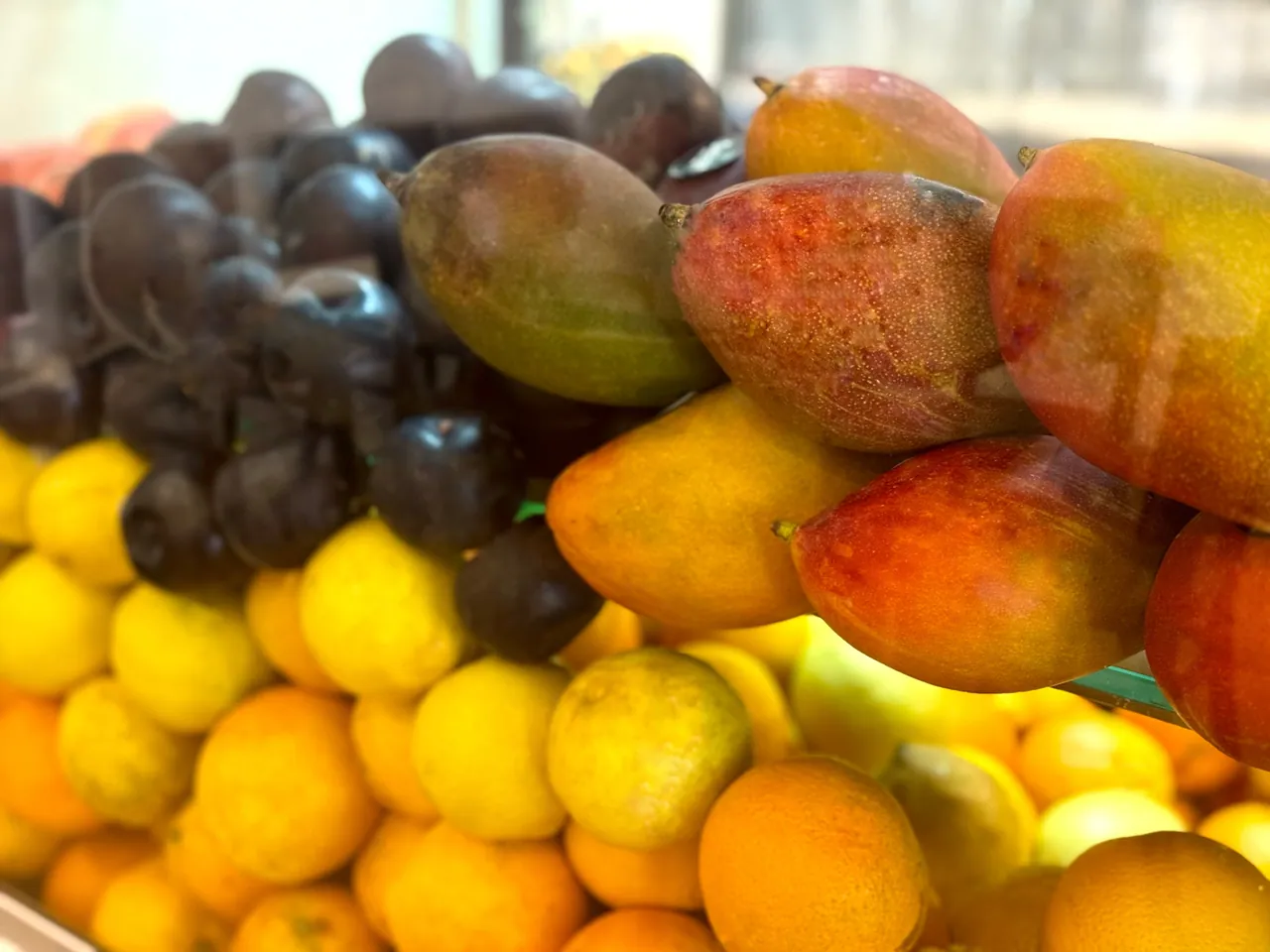 Fruta fresca da época para os sumos naturais